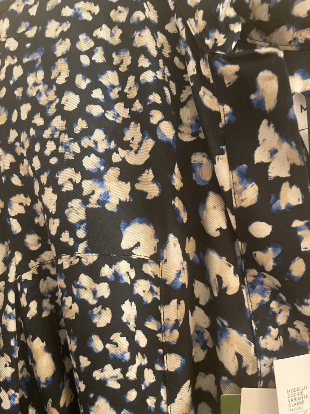 MARELLA Navy and White Floral Tie-Waist Dress - Picture 6 of 7